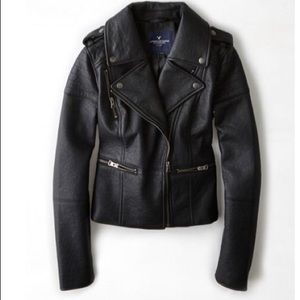 American Eagle quilted moto jacket